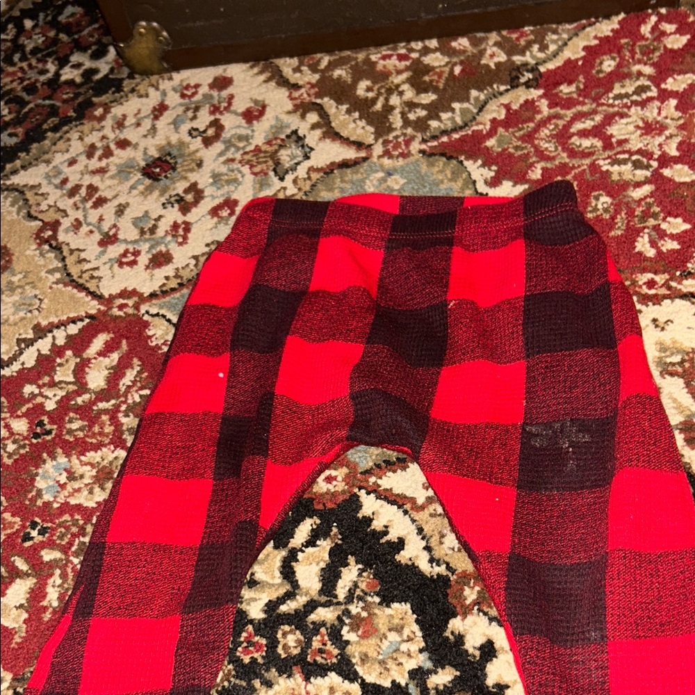 Old Navy Red and Black Plaid Kids Casual Bottoms